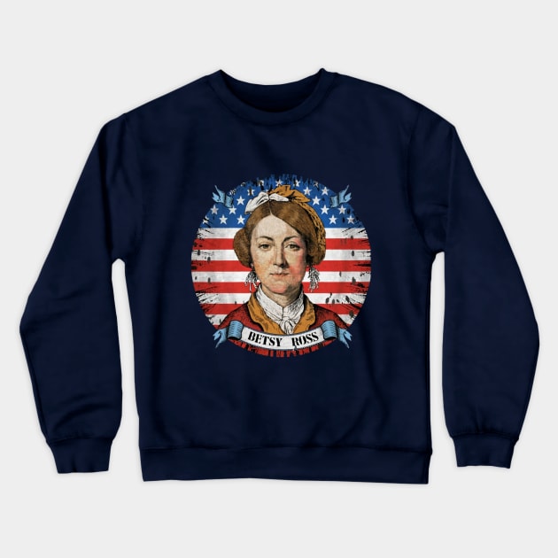 Betsy Ross - 1776 Crewneck Sweatshirt by Signum